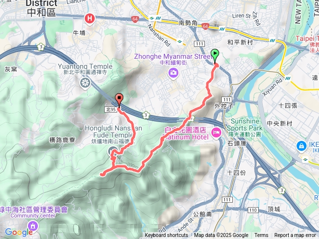 外挖子山→烘爐地預覽圖