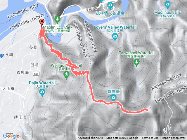 20230108高雄尾寮山連峰（主峰,西北峰,西峰,前峰）