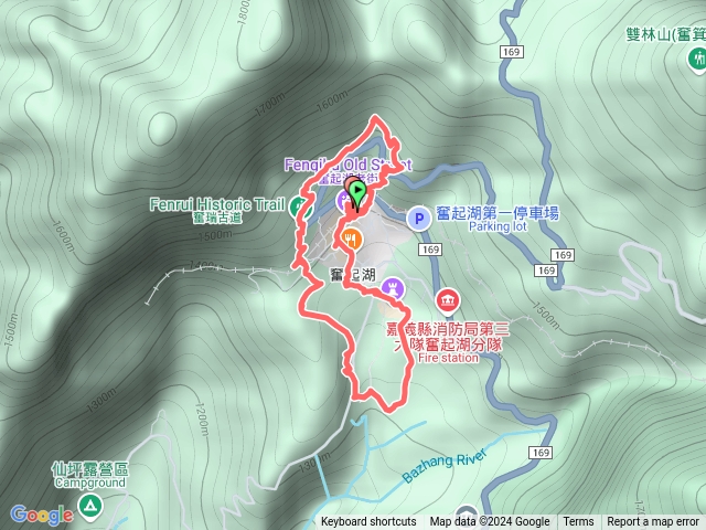 奮起湖繞行（木馬古道、奮瑞古道未開放）預覽圖