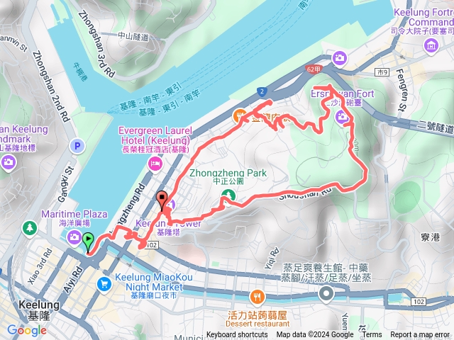 入港步道,四面佛,串珠步道,海門天險,中正公園,鵲橋,基隆塔預覽圖