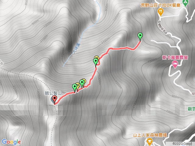 鵝公髻山第二登山口上