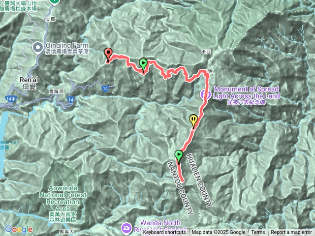 能高山雲天宮來回三日
