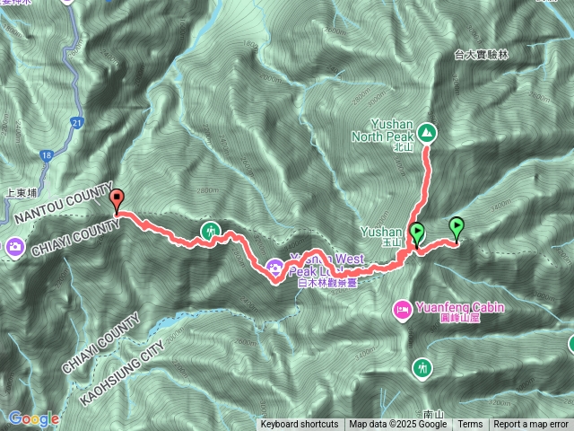 單攻玉山主東西峰