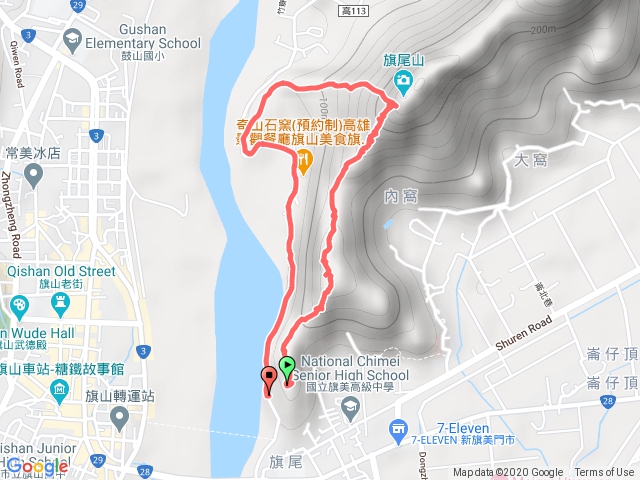 旗尾山 ㄧ上三下