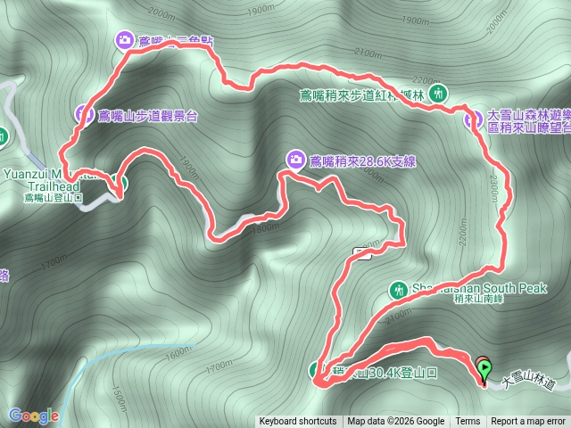 鳶稍縱走預覽圖