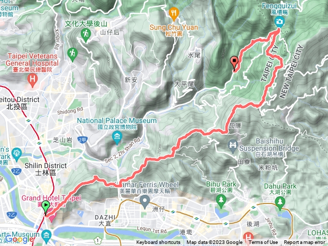 劍潭山_大崙頭山_碧山_風櫃嘴_聖人橋