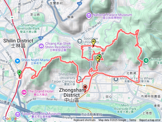 四所學校，附近的山路，連峰