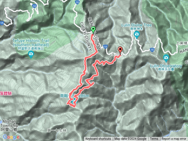 兒玉.東水.北霞山出新高口