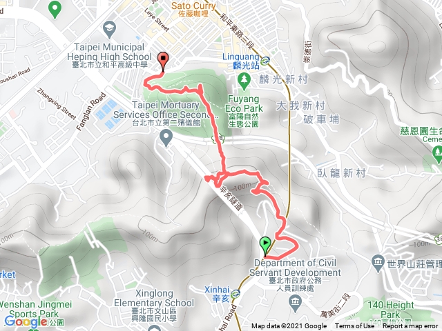辛亥－中埔山主東峰－福州山（一小時健走）