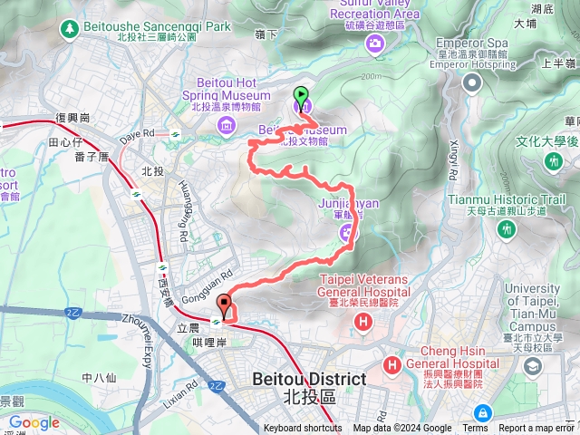 20241012北投文物館-弘法大師紀念碑幸福石-軍艦岩-奇岩山-奇岩山西峰-日晷-捷運唭哩岸站1號出口預覽圖