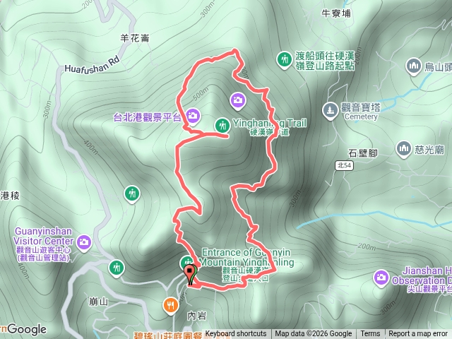 觀音山北橫古道O繞預覽圖