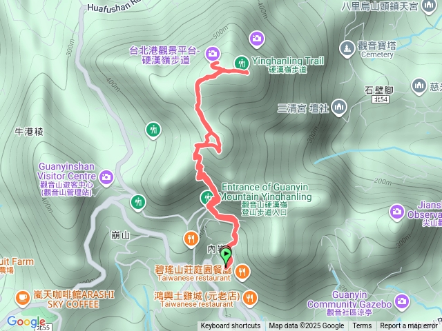新北－臺灣百大必訪步道（2）硬漢嶺步道(觀音山)20251123-1