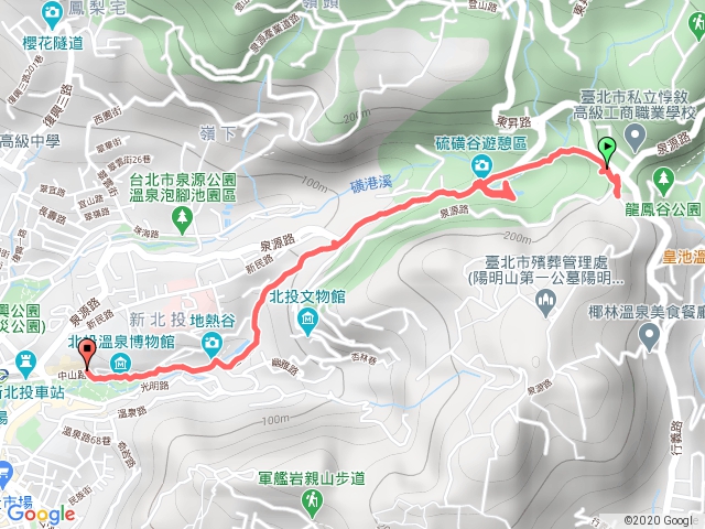 硫磺谷、地熱谷、北投公園一帶