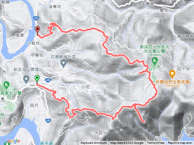 直潭山-直潭山東北峰-暗寶劍山-四十分雞心尖-551峰-大崎尖-大崎頭山-青潭尖