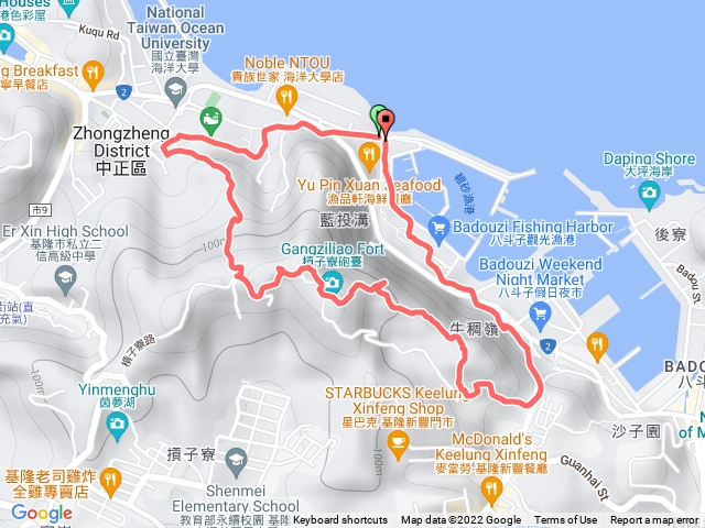 龍岡-槓子寮-牛稠嶺-八斗子