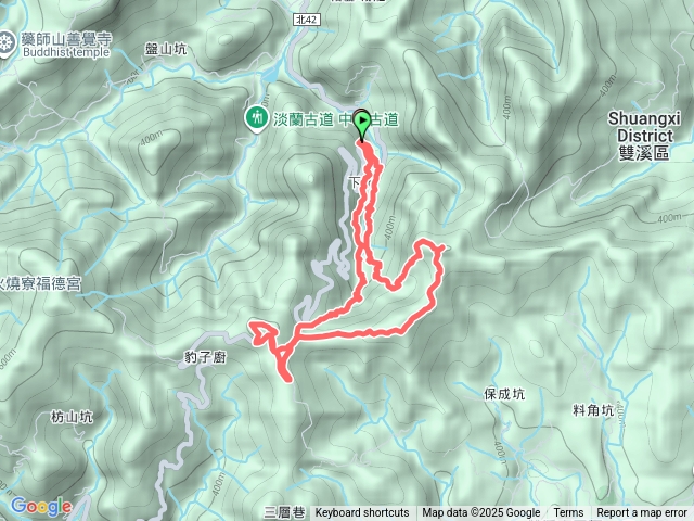 雙溪 下坑古道東線 柑腳山 北豹子廚山 下坑古道西線 O形