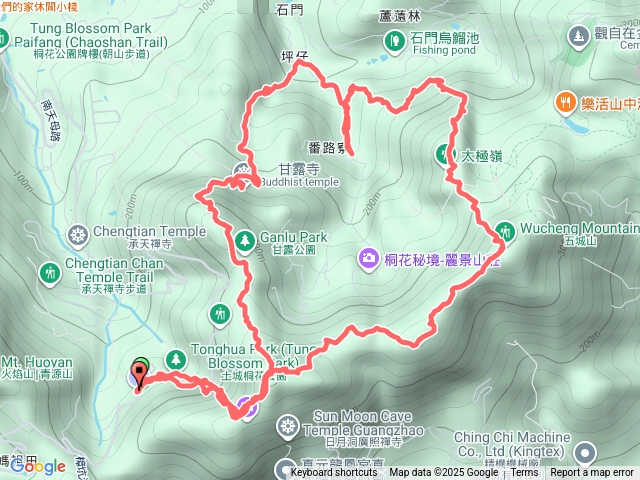天上山步道、太極嶺、五城山O型