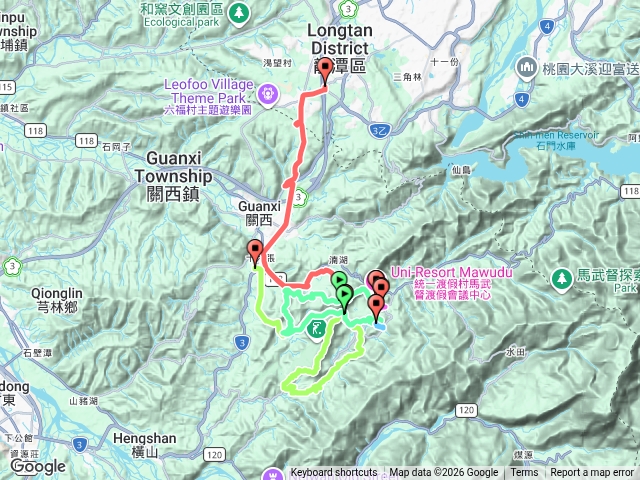 白石下山+金山西峰+蕩跋山+劉家界山+老社寮山+新富山-O行.......(新竹關西)