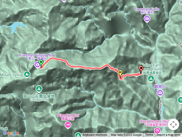 雪山主東峰步道