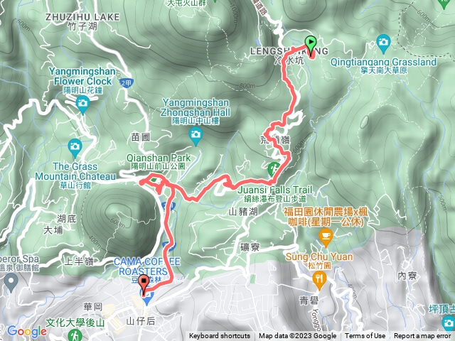 冷水坑，陽明山公車總站