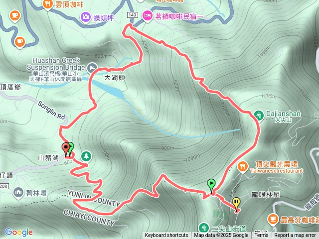 山豬湖步道上二尖山大尖山預覽圖