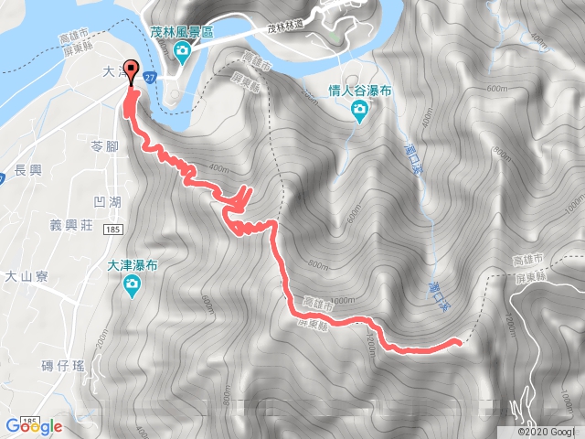 尾寮山 登山口到三角點