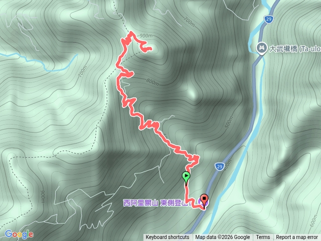 西阿里關山（東側入口）