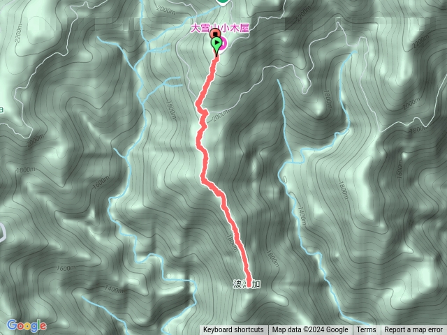 大雪山下波津加山