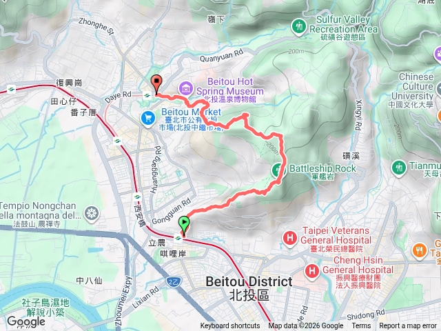 唭哩岸-奇岩山-唭哩岸山-軍艦岩-烏尖連-八頭-貓咪洞-新北投預覽圖