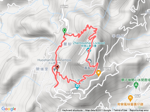 碧雲火泉步道枕頭山O型