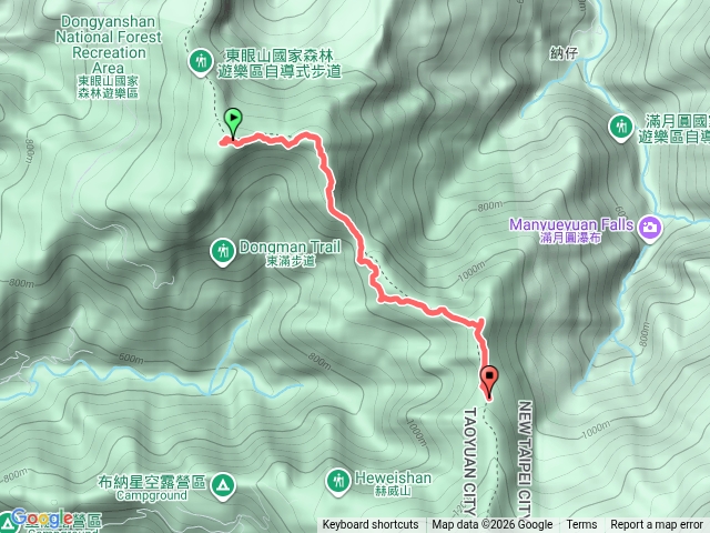 東眼山-拉卡山-東滿步道預覽圖