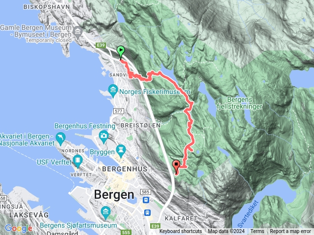 [挪威卑爾根Bergen] Stoltzekleiven Fløyen 健行步道