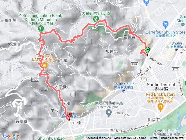 樹林大同山大棟山縱走往山佳火車站