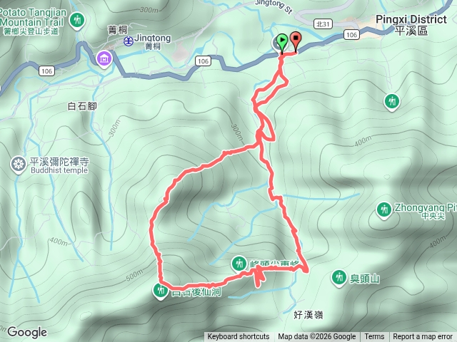石蠋尖--九龍山--無名尖--峰頭尖東峰O型預覽圖