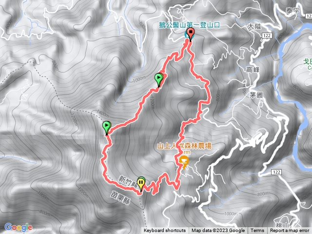 鵝公髻山，愛心瀑布I型