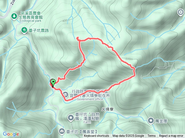 火燒寮石古井新路-青林山-盤山坑古道O形