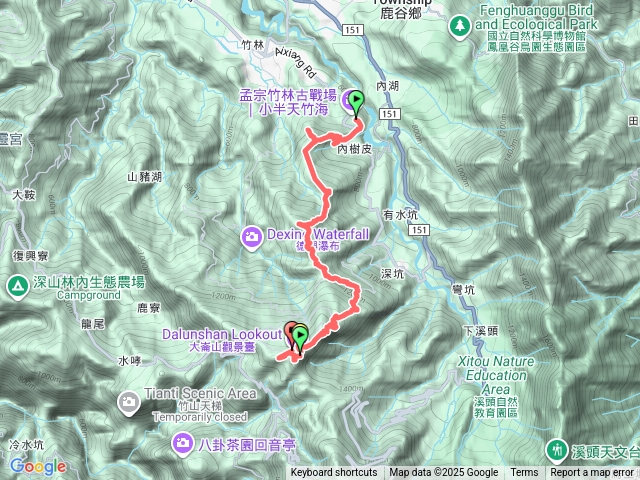 溪頭11連峰孟宗竹林古戰場大柯山大柯山主峰田頭山西勢湖山小坂田山小坂田山主峰大崙尾山大崙頭山貓冬望山預覽圖