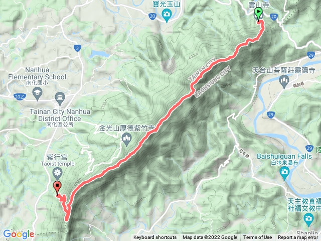 烏山縱走(雲山寺至風空子山、烏山、刣牛湖山、金光山、石松子山、王爺崙山、龍麟奇石停車場)