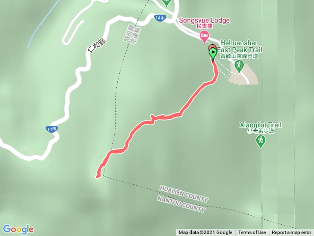 合歡山東峰慢慢走狂拍照，來回3小時。階梯步道