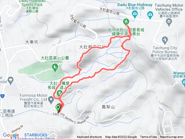 台中大肚萬里長城登山步道順O型20220515