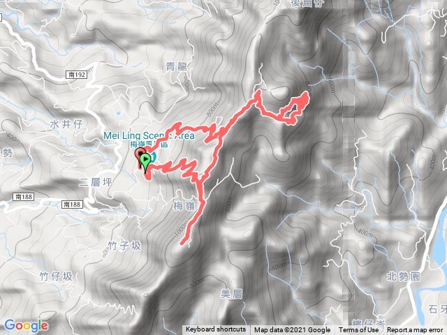 梅嶺-竹子尖山-一線天O型縱走