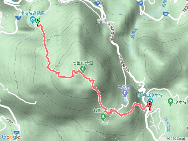 20200101七星山主東小油坑進冷水坑出