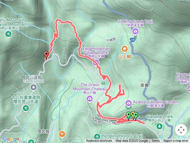 搭公車去旅行： 陽明山總站~猴崁古道~草山觀瀑吊橋~圳內