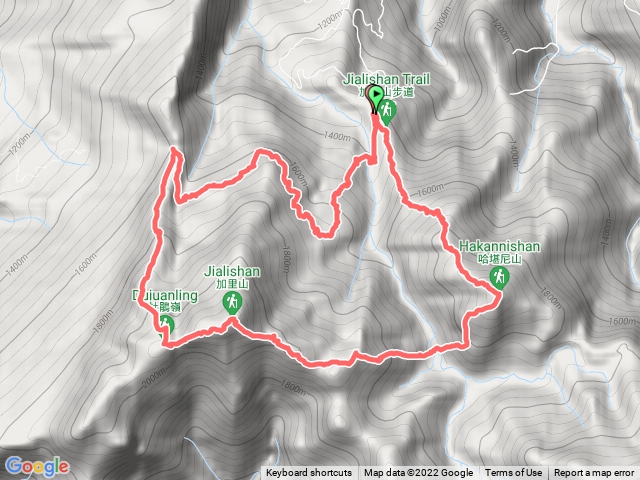哈加杜縱走(鹿場登山口、大O)