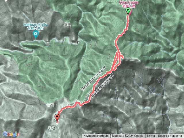 奇萊山屋、卡樓羅、南峰營地