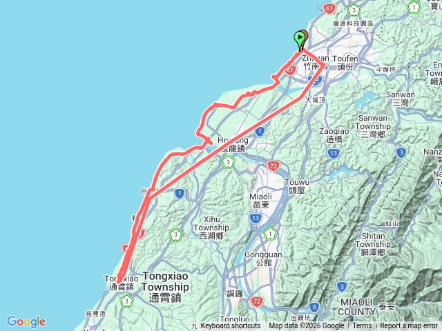 竹南綠光自行車道預覽圖
