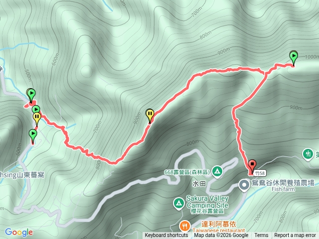 馬武督山蓮包山縱走下水田林道
