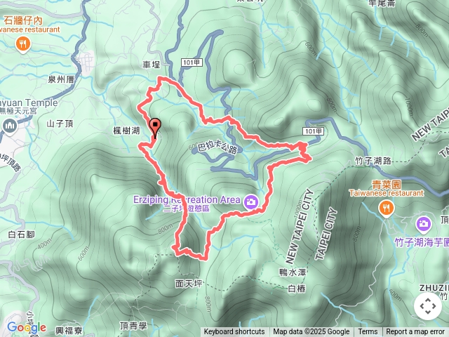楓樹湖古道面天北稜上面天山O型