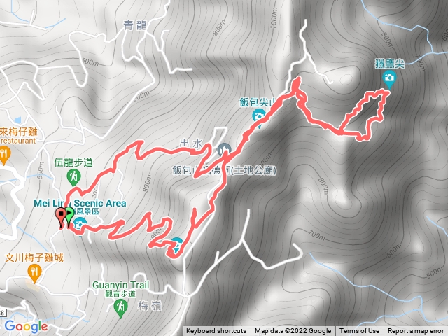 梅峰一線天伍龍步道