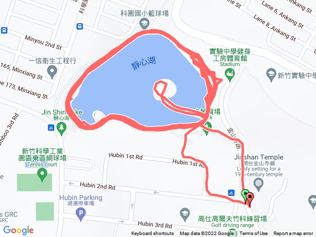 靜心湖夜跑
